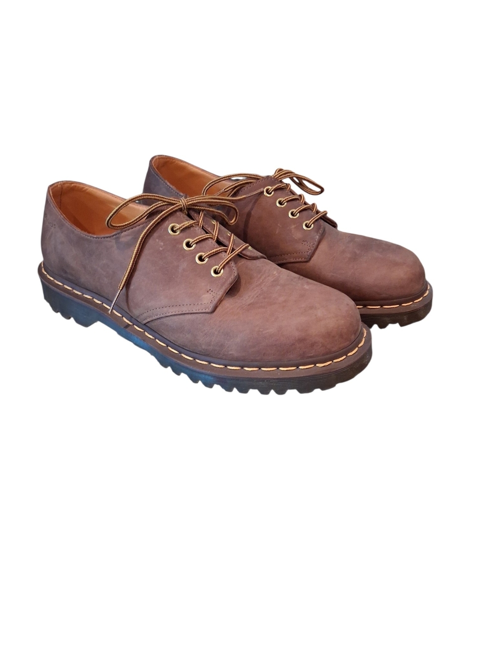 Doc Marten Brown Leather Lace-Up 1561 Shoes Size 12